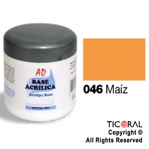 BASE ACRILICA AD 046 MAIZ 200ML X 3 UNIDADES